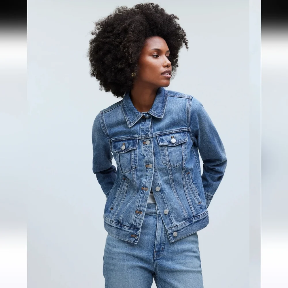 Madewell Classic Trucker Boho Denim Jacket Size XXS